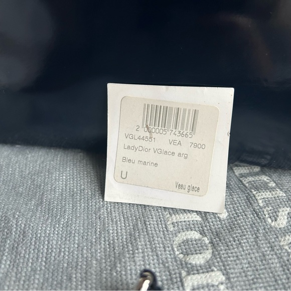 Lady Dior Patent Leather Blue Marine Circa 90s - Picture 8 of 12